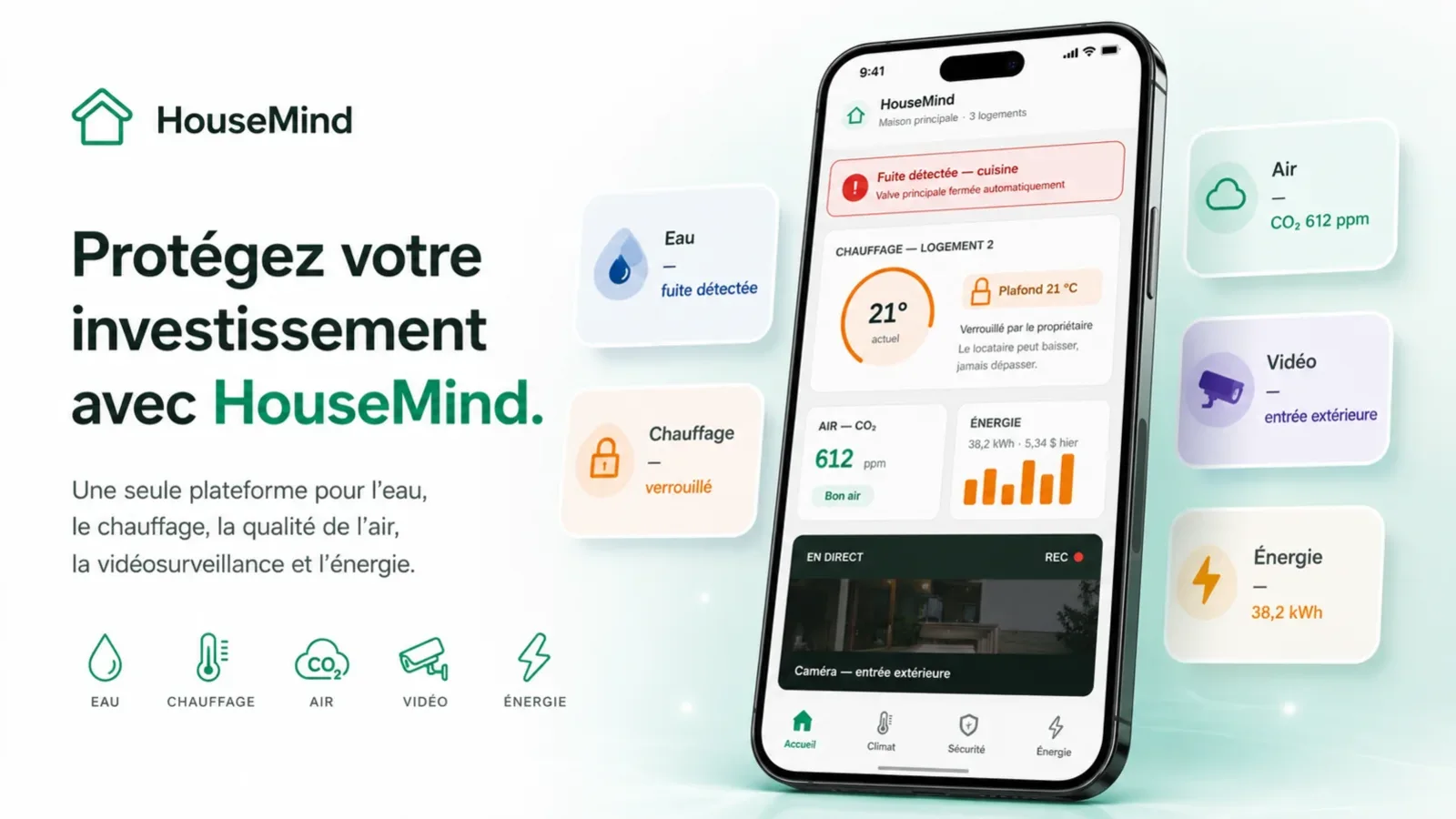HouseMind application dashboard